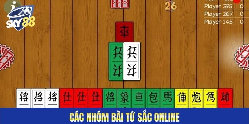 Các nhóm bài Tứ Sắc Online